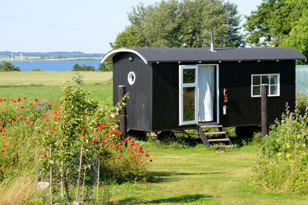 roulotte au coeur de la nature